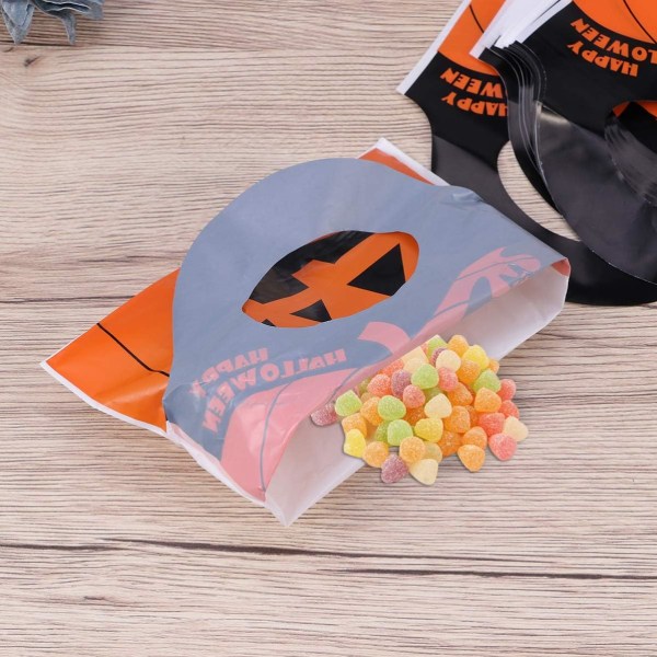 （50 st）Halloween godispåse papperslåda orange pumpa design Packai