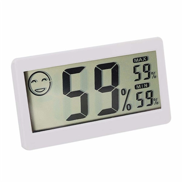 Digitalt hygrometertermometer, elektronisk hjemstermo-hygrometer LCD-skjerm temperaturdetektor H