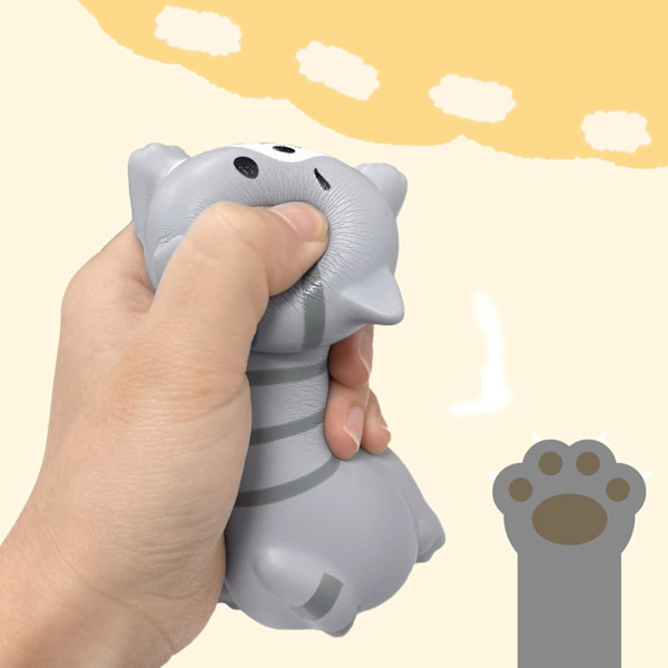 (Grå Kat) Sød håndledsstøtte mus til skrivebord ergonomisk Kawaii kontorartikler computer bærbar computer Ar