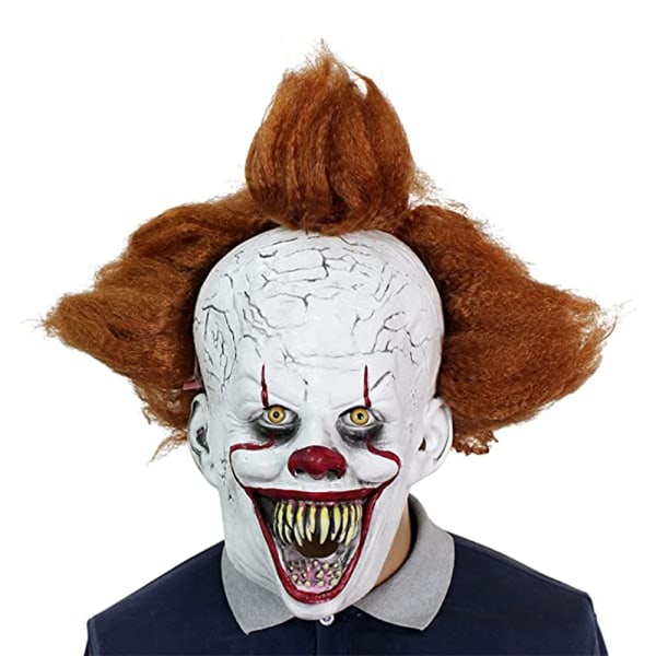 1 Pcs Halloween Mask for Adults Scary Clown Costume Cosplay Party, Halloween ghost night horror clow