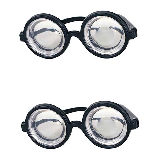 2 Nerd Briller, svart, hornbriller, vennlig nerd, spesialist-id