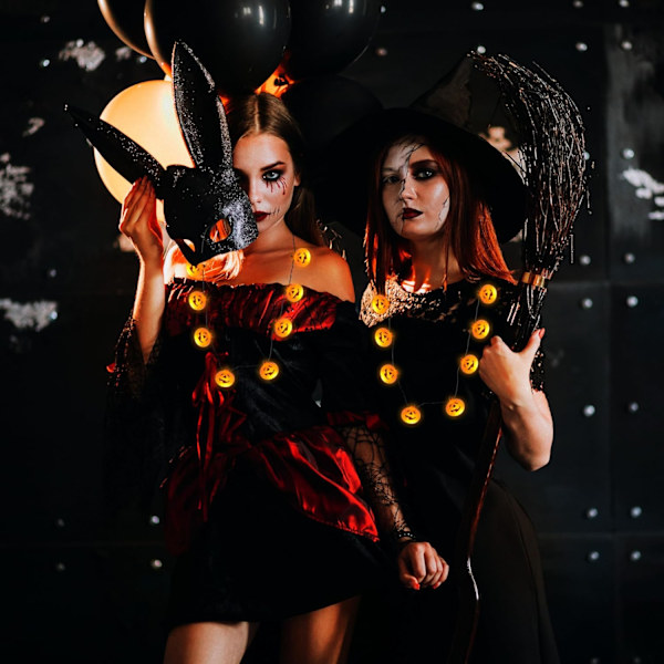 3 kpl Halloween-kaulakorut, kurpitsan muotoiset Jack o' lantern -kaulakorut Halloween-juhlatarvikkeisiin ja -lahjoihin, Halloween-asusteet