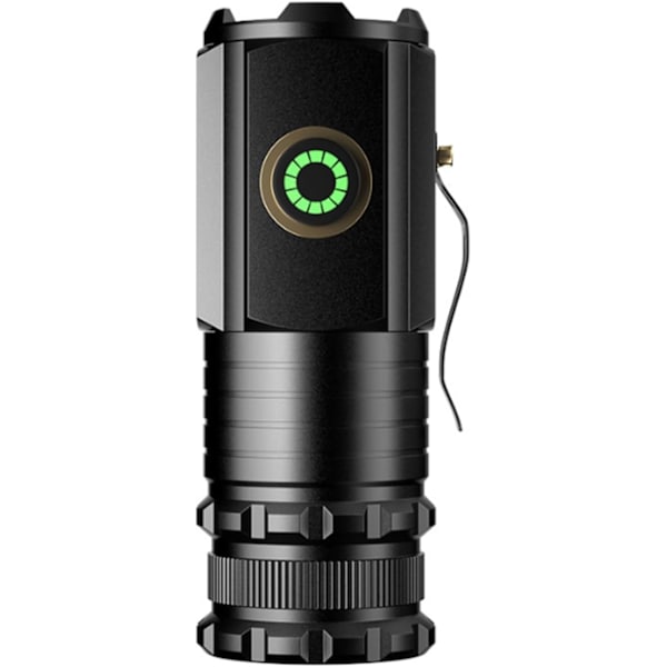 Mini LED-ficklampa, små ficklampor, uppladdningsbara ficklampor med hög ljusstyrka