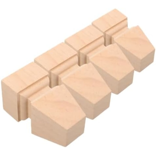 8x4,5cm 4 stk. Massivt Tre Møbelbein Bordbein Sofabein Sofabein Sofabein til Møbler Kommodebein Sofabein