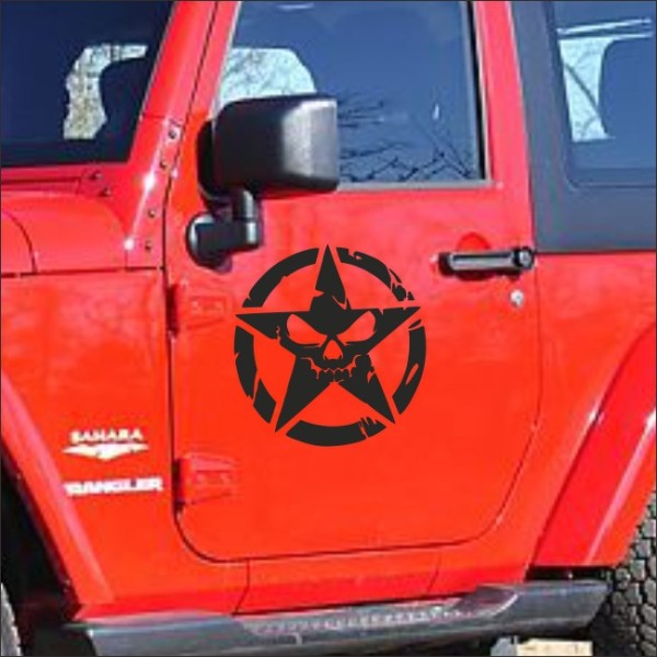 2 Pakkaa Off-Road Star Military Destroy US Army Decals Persona