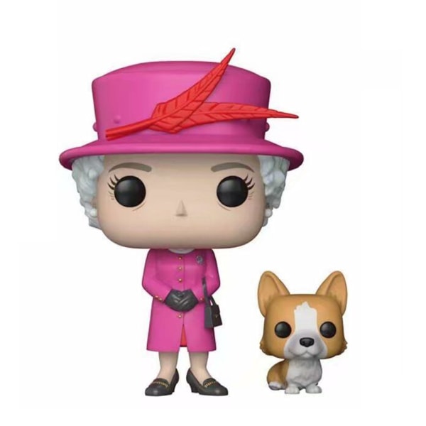 Kongelig familie - Dronning Elizabeth II samlerfigur, rosa