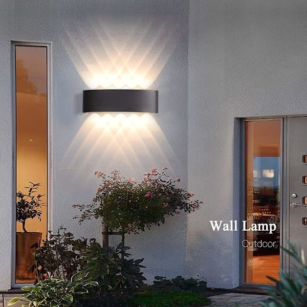 LED-seinävalaisimet sisätiloihin ylös ja alas 10W 3000K seinävalaisin, moderni Bl