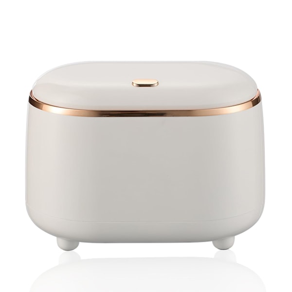 Bord søppelbøtte med lokk, 19*12.5*14cm Mini skrivebord søppelbøtte, liten søppelbøtte mye brukt i stue, spisestue, Be