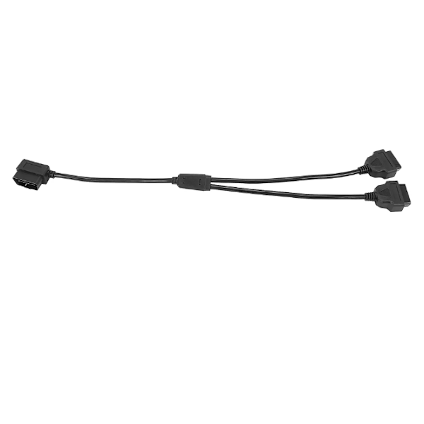 50CM Y-formad OBD 2 OBDII-delarekabel, hane till dubbla