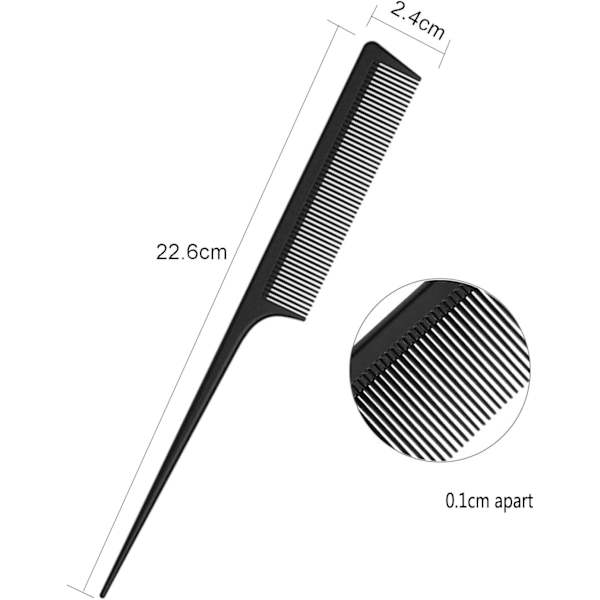 20 stk. antistatisk kam, profesjonell ABS-kam for klipping
