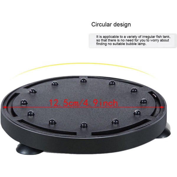 12 Multicolor RGB LED Akvarium Undervands Boble Lys Nat Hav/Multicolor Akvarium Luftsten Disk,