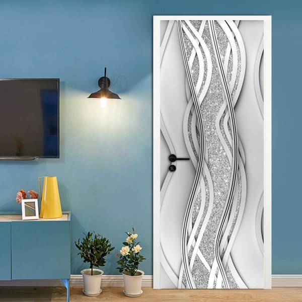 (38,5*200cm*2stk) 3D-effekt plakat dørklistremerke 1