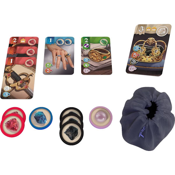 Avaruuscowboyt, Splendor Duel, Lautapeli, Korttipeli, Ikä 10 ja siitä ylöspäin, 2 pelaajaa, 30 minuuttia, Sininen, Go