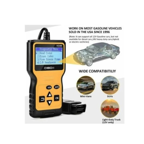 Autodiagnostiska skanningsverktyg Auto Reader Car Reader Read