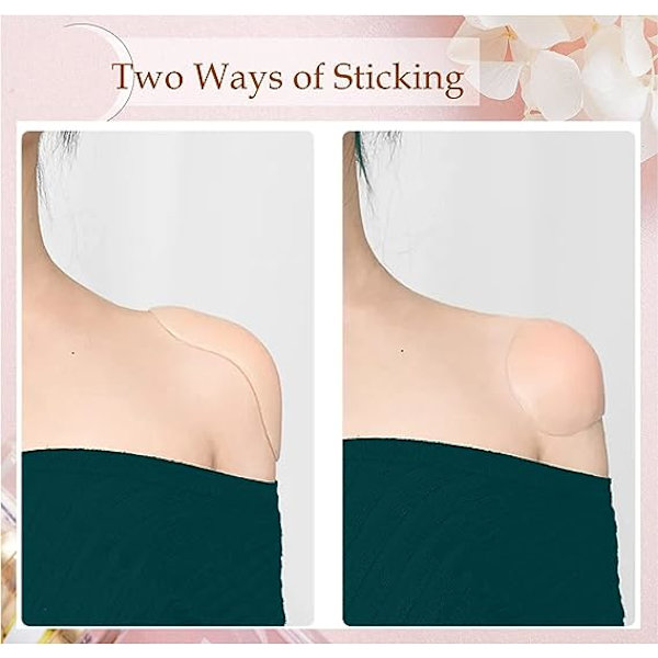 Silikon axelkuddar, 6 stycken axel push-up självhäftande P