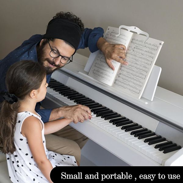 2-pack musiknotklämmor, musikboksklämmor, pianoklämmor, musiknotklämmor för pianotangentbord