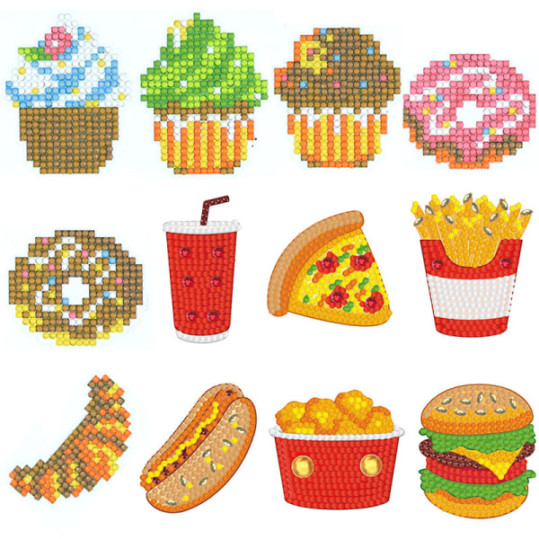 Burger Series Diamond Sticker Set (stil 4)