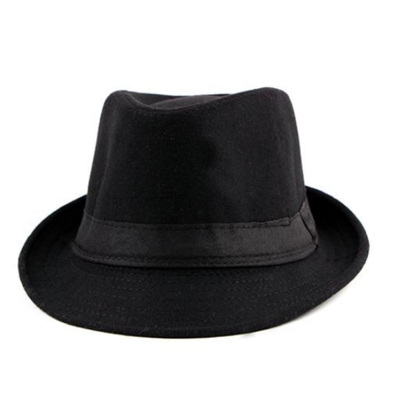 Waterproof Felt Hat Jazz Hat Foldable Trilby Hat Retro Style Roll