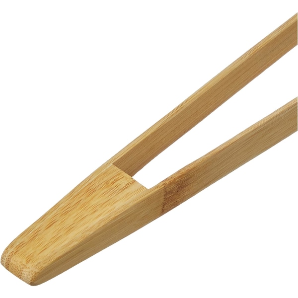 Naturlig bambus Toast Tong - 25 cm - Tynne grener for Easy Grabbi