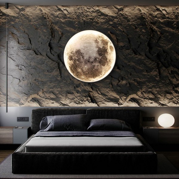 Moon wall lampet lys moderne luksus kreativ gang korridor