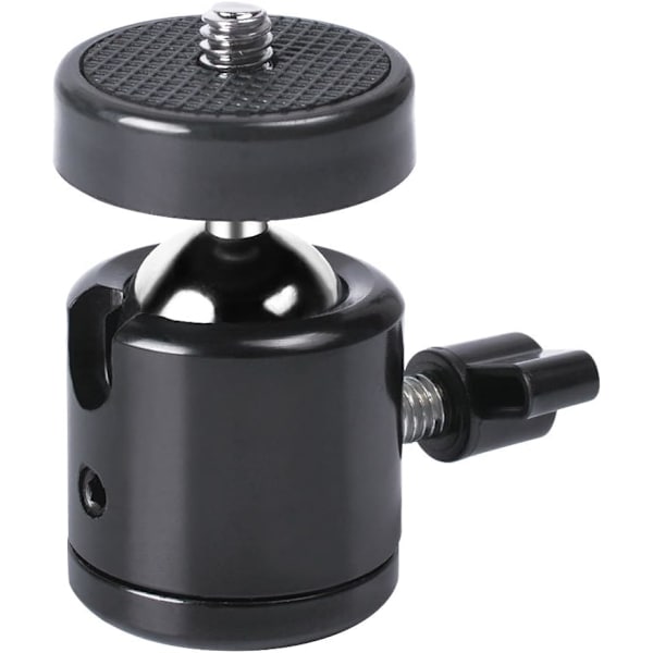 1/4\" Skrue Stativ Mini Kuglehoved Montering til DSLR Kamera Videokamera 360 Graders Lys Beslag