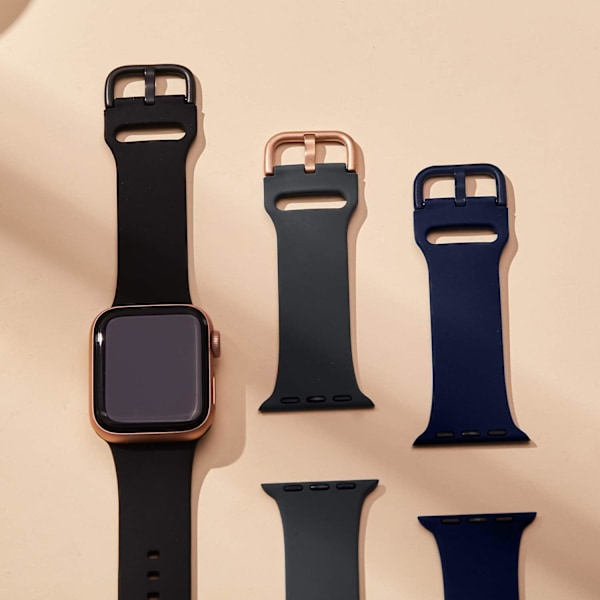 3 kpl Yhteensopivat Apple Watch -rannekkeet 41 mm, 40 mm, 38 mm, S