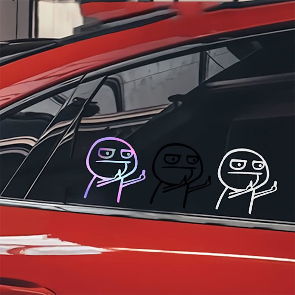 6 kappaletta keskisormi autotarroja keskisormi vinyyli Deca