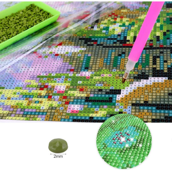 DIY 5D (30x40cm) Diamant Maleri Kits, Håndlavet Diamant Indsat Maleri Korssting Maleri Stra