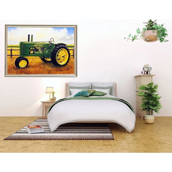 (30x40cm)Traktor Pastoral 5D diamantmalersæt til voksne