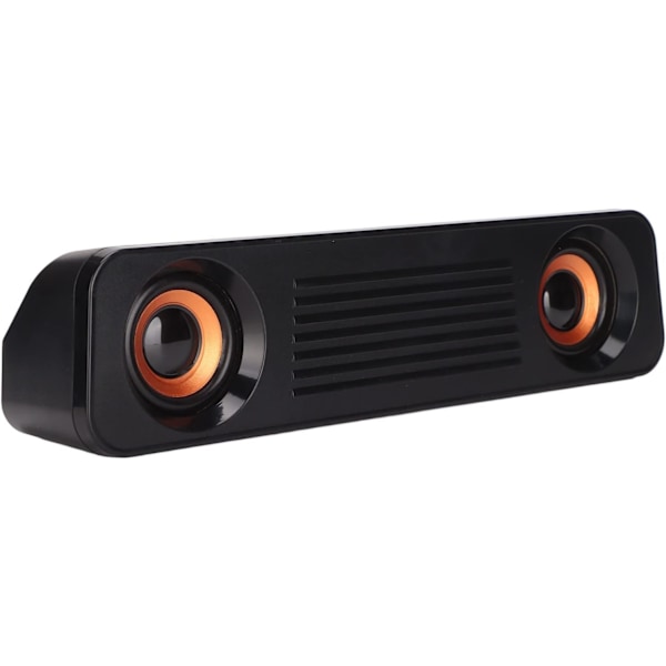 Lydplanke for TV, bærbar kablet høyttaler stereo subwoofer lang skrivebordshøyttaler USB-drevet 3,5 mm jack nettbrett kablet høyttaler