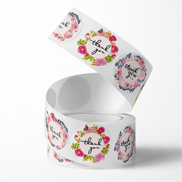 （1000 stycken）Tack-etiketter 2,5 cm 10