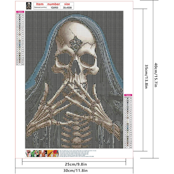5D timanttimaalaussetti Halloween 30x40cm (Tyyli 12)