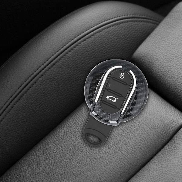 Bilnøkkeltilbehør Kompatibelt med Mini Smart Key 3-knappers - Svart