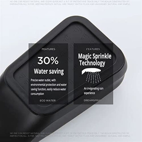 (22×6×4cm) Universal Sort Højtryks Brusespand 300 Huller Trykbrusespand Vandbesparende Dysespand Badeværelse Tryk
