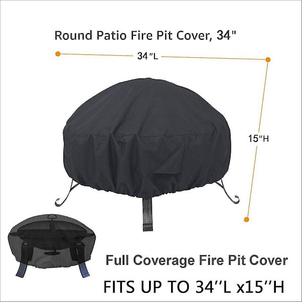 Rund ildfadsdæksel - Ildfadsdæksel, Heavy Duty, Anti-UV,