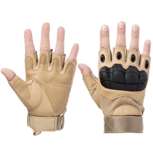 Outdoor Sports Breathable Tactical Gloves Unisex Sand Color