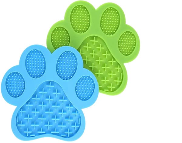 2 stk. slikkemad til hunde med spatel, til hunde