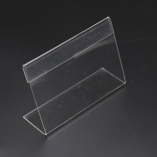 20 stk 9cmx6cm Akryl Display Skilt Prislapp Navnekortholder Stativ