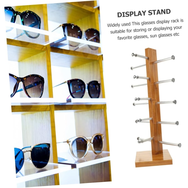 Glasögon displayställ glasögonställ trä displayställ utställningshylla display H30cm