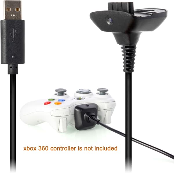 Xbox 360 trådløs controller kabel USB kabel længde 150 cm - Bl