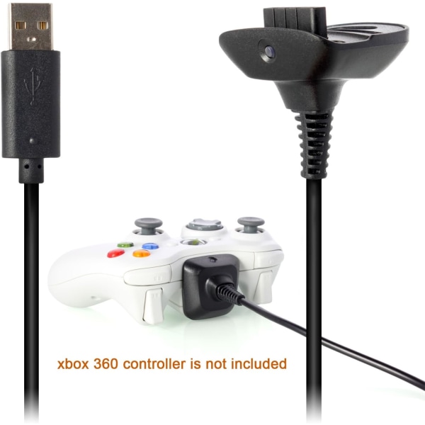 Xbox 360 trådløs kontrollerkabel USB-kabel Lengde 150 cm - Bl