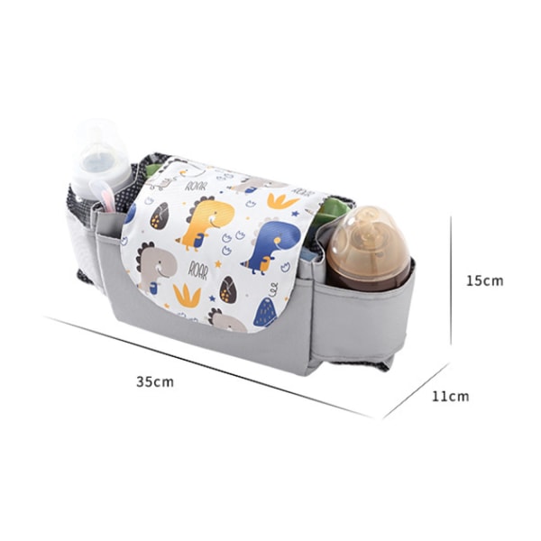 （Svart） Universal förvaringsväska för baby - Stor förvaringskapacitet