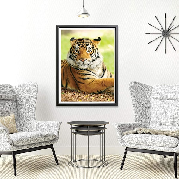 (30x40cm) 5D Diamantmaleri Tiger 26