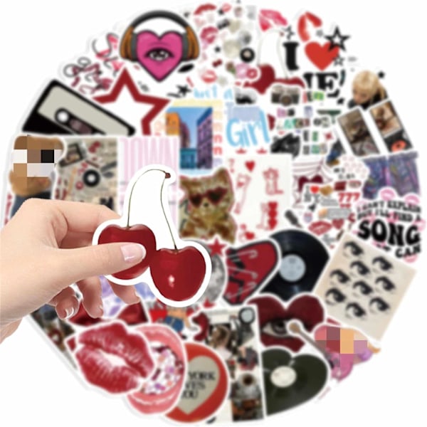 50 stk Æstetiske Downtown Pige Stickers Pakke Cool Trendy Y2K Stickers til Vandflaske Sjove Vandfaste Stickers til T-shirt