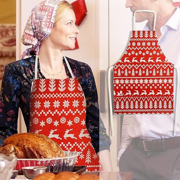 1 st julköksförkläde Rött God Jul Förkläde Nyhet Cl