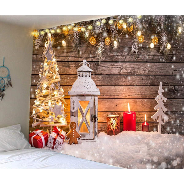 Glædelig jul juletræ baggrund væg hængende kunst til baggrund for fotografering tæppe hjem soveværelse