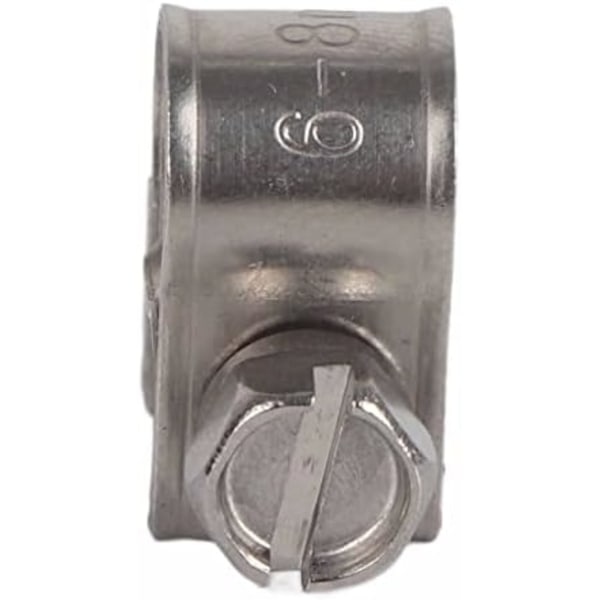 10 stk. Justerbare Rustfrit Stål Slangeklemmer Rørklemmer til Fastgørelse af Fleksible Slanger til Fastgørelse (6-8mm)