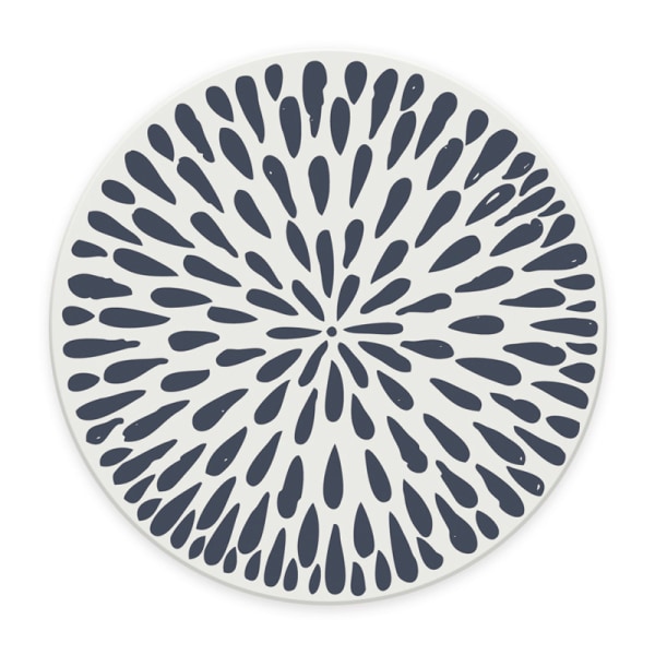 Piimaallaslasinaluset, 6 set pyöreitä lasinalusia, 10 cm
