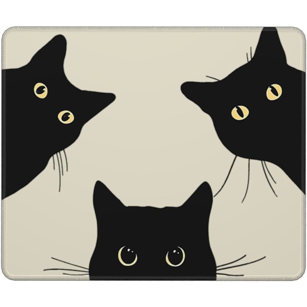 Söt Rolig Katt Musmatta Cool Anime Fyrkantiga Musmattor för Skrivbord Trådlös Mus Kontorsinredning Skrivbordstillbehör Liten Musmatta för Dator, Laptop, Kontor