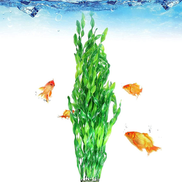 Akvarie Kunstige Plastplanter (35 cm), 10 stk. Kunstige Vandplanter Akvarie Dekoration Kunstige